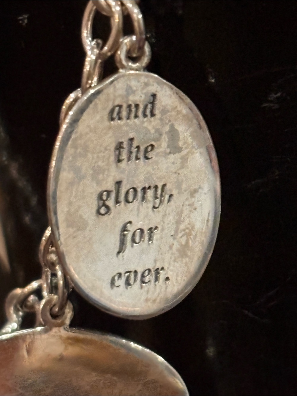 Sterling silver Lords Prayer bracelet - Picture 4 of 8